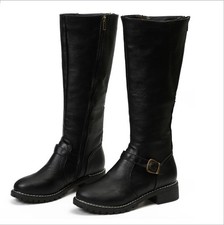 ⭐UK Women Leather Mid Calf