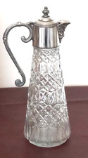 Vintage Silver Plated Glass