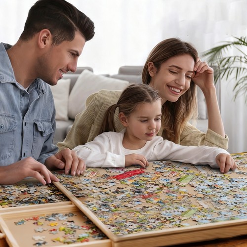 Wooden jigsaw puzzle - jigsaw,