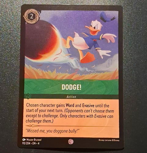 Disney lorcana dodge action - disney, dodge!