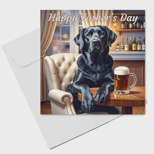 Labrador father day - labrador, card