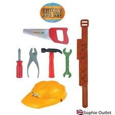 Children' Toy Tool Belt & Hat