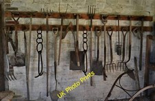 Photo 6x4 Parham House and Garden: Display of trusty garden implements Co c2015