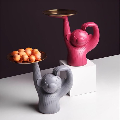 Monkey storage tray ornaments - storage,