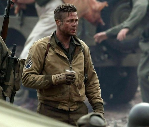 Brad pitt ww2 bomber leather - ww2,