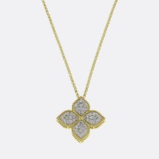 Roberto Coin Princess Flower Diamond Necklace