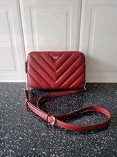 DKNY~Stunning Deep Red Quilted