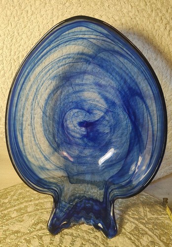 Blue clear swirl decorative - blue, &