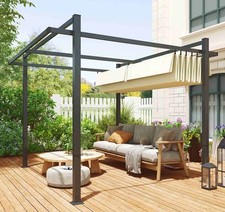 Large 3x3m Metal Pergola