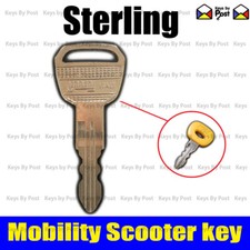 Key for Sterling Emerald, Diamond, Pearl Cadiz Little Gem 3,4 Mobility Scooter