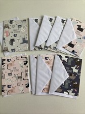 Positivity Greetings Cards Note lets X 9 Cat And Dog Designs Blank Inside