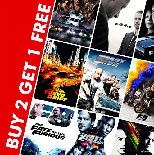 Fast and furious movie posters - and,