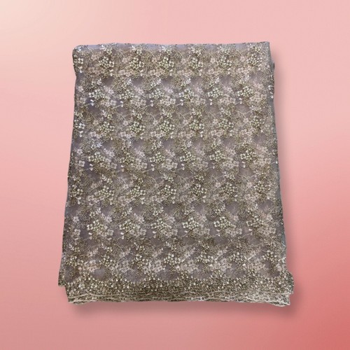 French lace embroidered fabric - embroidered,