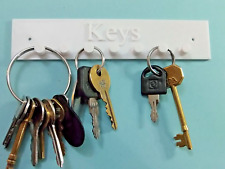 1 x WHITE KEY HOLDER HOOKS WALL MOUNTED KEYS HOLDER ORGANISER 1- pack 3D PRINTED