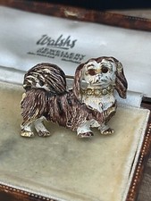 Vintage Pekinese Dog Brooch