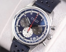 Zenith Chronomaster El Primero 38mm Blue 03.2150.400. Stunning with Full Set