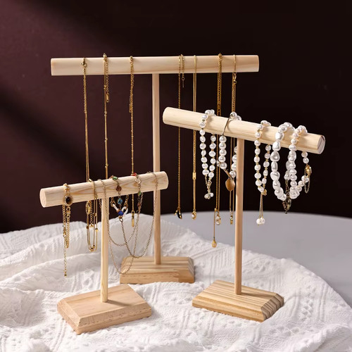 Solid wood jewelry display - jewelry,