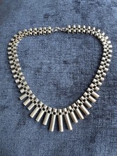 vintage 1970s sterling silver cleopatra necklace