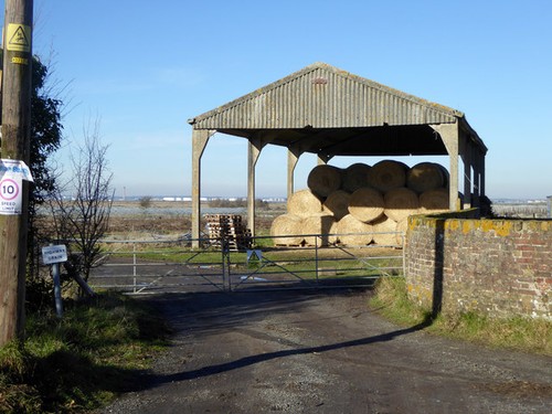 Photo 6x4 hay barn - barn,, decoy