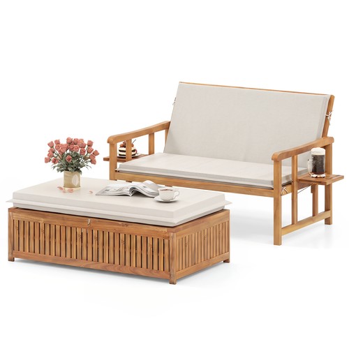 Gymax outdoor daybed loveseat - gymax,