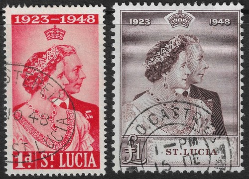 Lucia stamps 1948 - st,