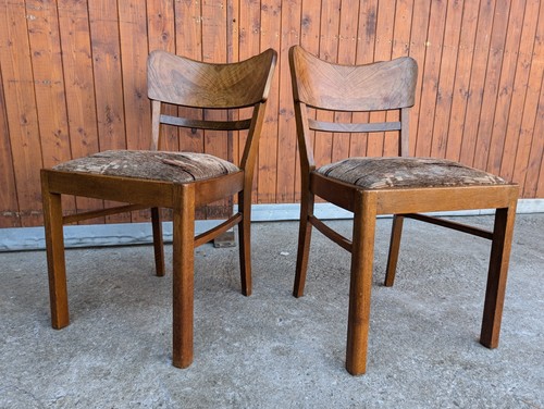 Dining room chairs art deco - 2x,