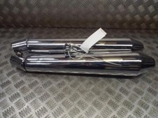 Triumph Thruxton 900cc Circa 2013 Pair Of Exhaust Silencers Mufflers 