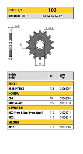 Sunstar sprocket step 420 - sprocket,