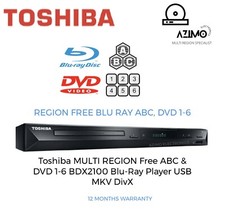 Toshiba Fully Multi Region Zone Free Blu-ray ABC DVD 1-6 Dolby BDX2100 DPlayer