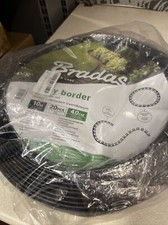 Bradas Garden Landscaping Lawn Border Edging Set Path Boarder and Pegs - Black