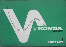 HONDA XL250K3 GENUINE ORIGINAL PARTS MANUAL 1974