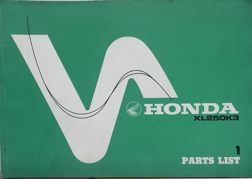 Honda xl250k3 genuine - genuine, original