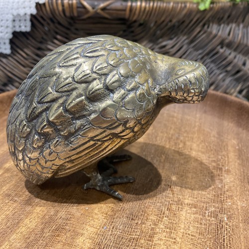 Heavy brass japanese okimono - brass,