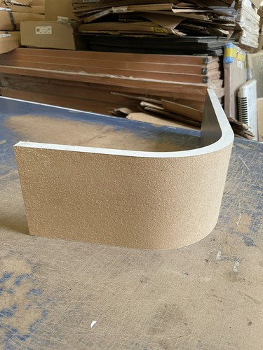 Mdf external curved kitchen - mdf,