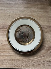 24K Gold Edged Ceramic Plate