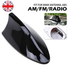 Universal Gloss Black Car Shark Fin Aerial Antenna Cover Roof AM/FM Radio Signal