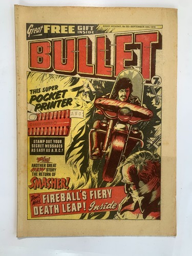 Bullet vintage comic no - bullet,