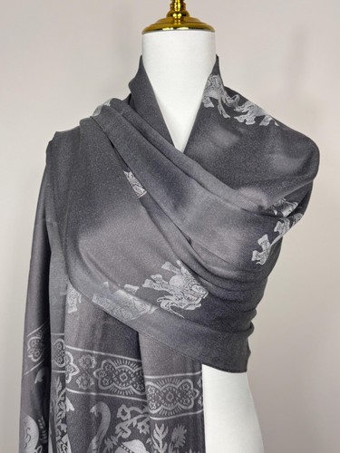 Handmade silk pashmina shawl - handmade,