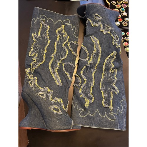 Women blue flared denim - flared,
