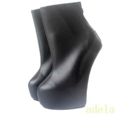 Womens Ballet Boots 20cm High Wedge Heel Hoof Sole Heelless Ccubwar Party Shoes