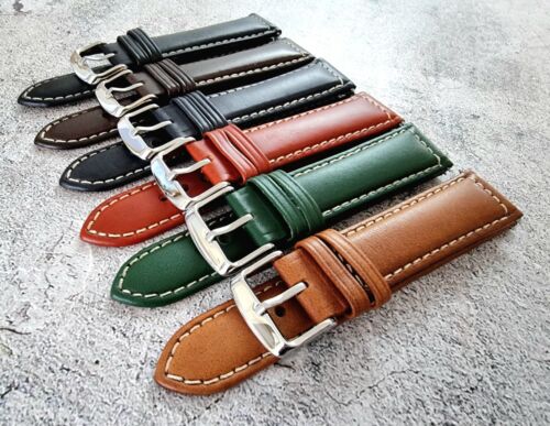 Italian leather watch - leather,