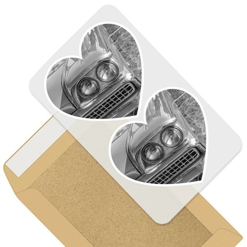 Heart stickers bw - heart,