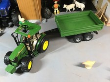 Bruder 1:16 John Deere 5115M Tractor and Tipper Trailer.