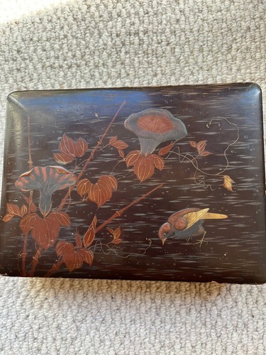 Vintage japanese lacquer box - vintage,