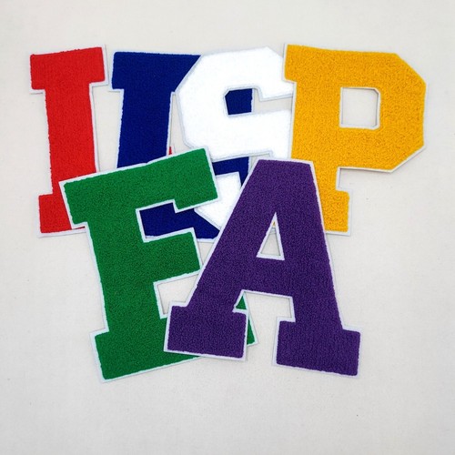 Large inch chenille letters - 8,
