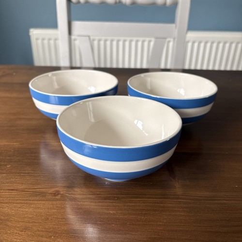 Green cornishware 3x - g, soup