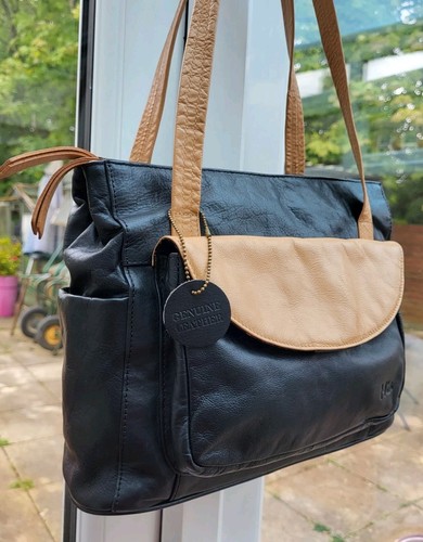 Mia black tan soft genuine - mia,