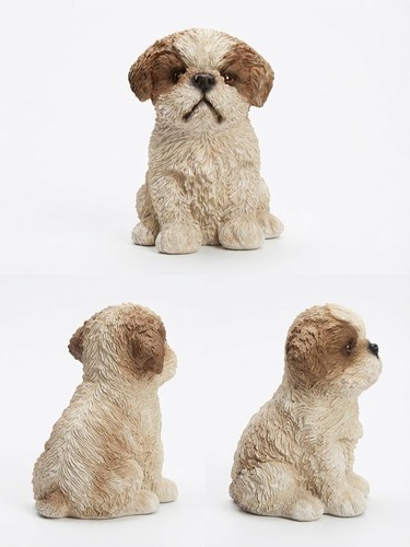 Shih tzu puppy dog figurine - shih,