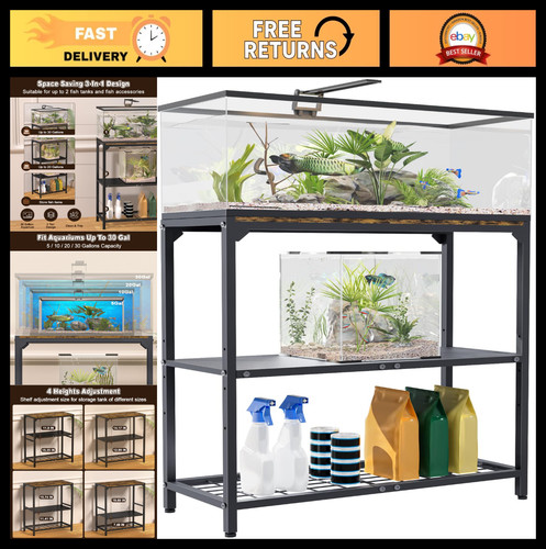 Adjustable tier aquarium - adjustable,