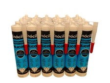 EnociliS Silicone Sealant Box Of 24 Anti Mould Clear, Waterproof, Long-Lasting
